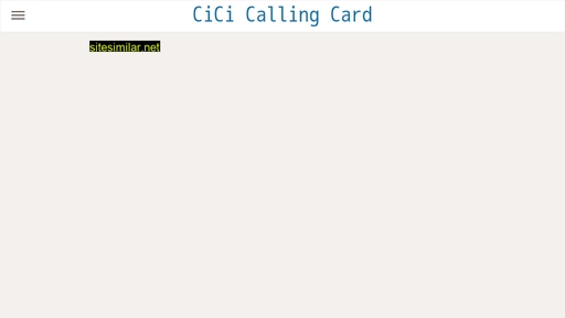 cicicallingcard.info alternative sites