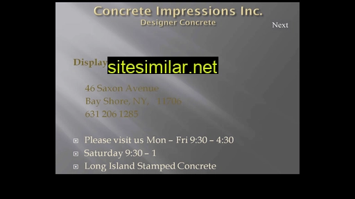 concreteimpressionsinc.info alternative sites