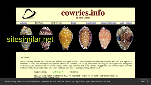 cowries.info alternative sites