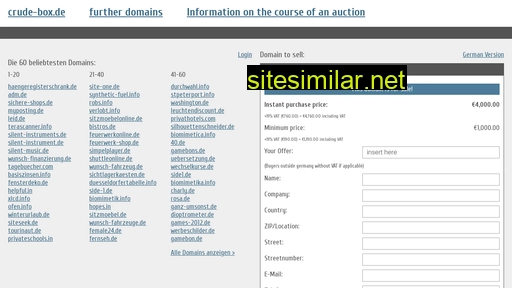 crude-box.de.domain-auktionen.info alternative sites