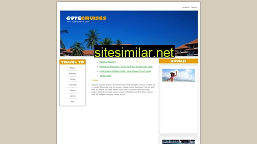 cutecruises.info alternative sites