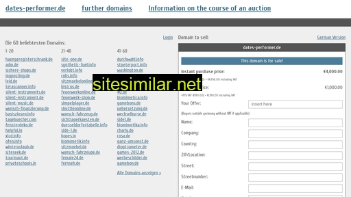 dates-performer.de.domain-auktionen.info alternative sites