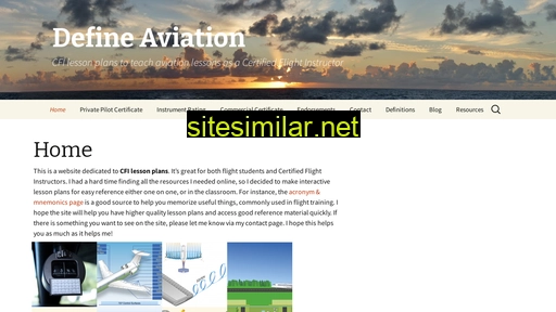 defineaviation.info alternative sites