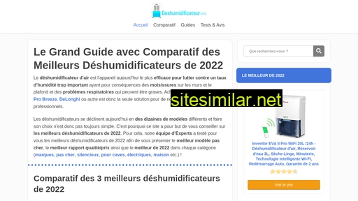 deshumidificateur.info alternative sites