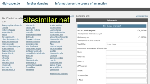digi-paper.de.domain-auktionen.info alternative sites