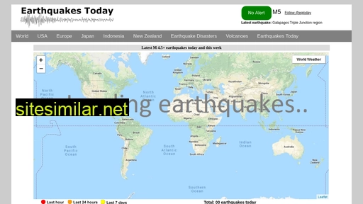 earthquakestoday.info alternative sites