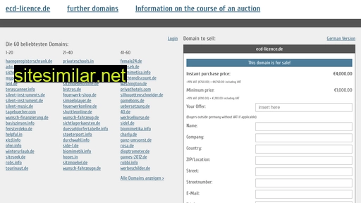 ecd-licence.de.domain-auktionen.info alternative sites