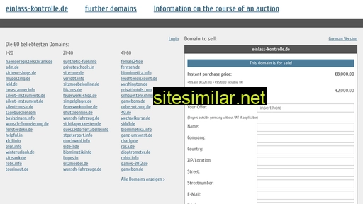 einlass-kontrolle.de.domain-auktionen.info alternative sites