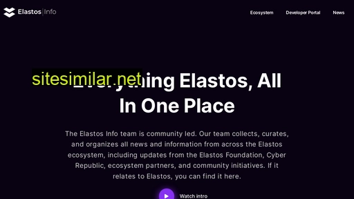 elastos.info alternative sites