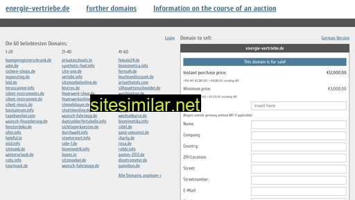 energie-vertriebe.de.domain-auktionen.info alternative sites