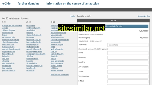 e-2.de.domain-auktionen.info alternative sites