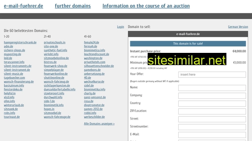 e-mail-fuehrer.de.domain-auktionen.info alternative sites