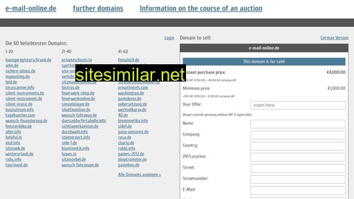 e-mail-online.de.domain-auktionen.info alternative sites