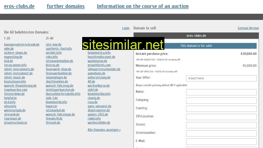 eros-clubs.de.domain-auktionen.info alternative sites