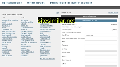 expressdiscount.de.domain-auktionen.info alternative sites