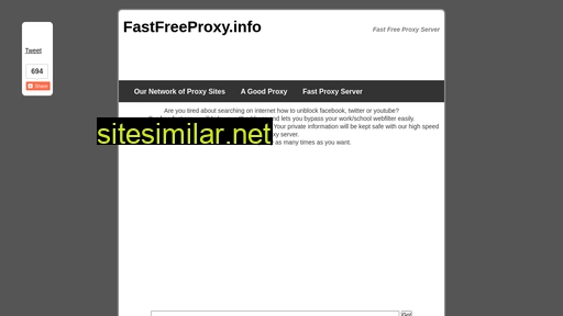 fastfreeproxy.info alternative sites