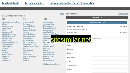 fensterdeko.de.domain-auktionen.info alternative sites