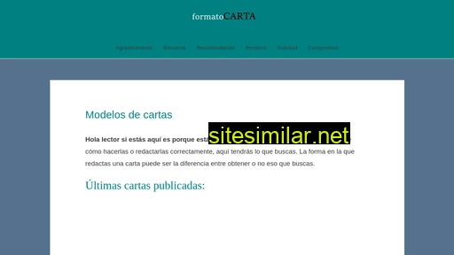 formatocarta.info alternative sites
