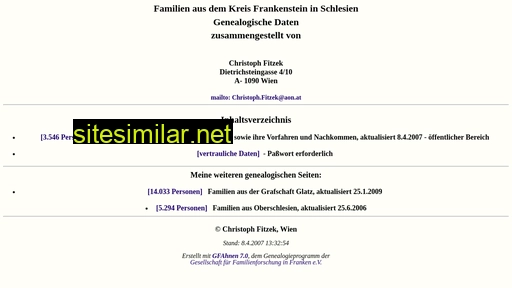 frankenstein-genealogie.info alternative sites