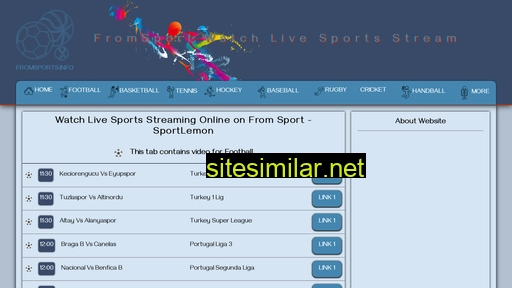 fromsports.info alternative sites