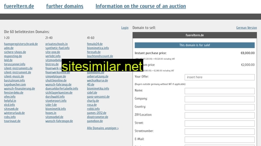 fuereltern.de.domain-auktionen.info alternative sites