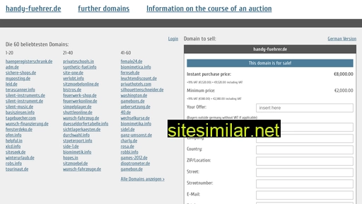 handy-fuehrer.de.domain-auktionen.info alternative sites