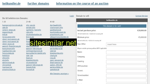 heilkundler.de.domain-auktionen.info alternative sites