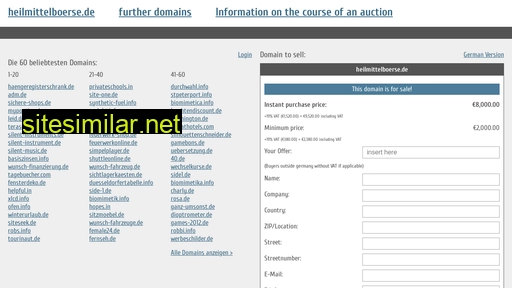 heilmittelboerse.de.domain-auktionen.info alternative sites