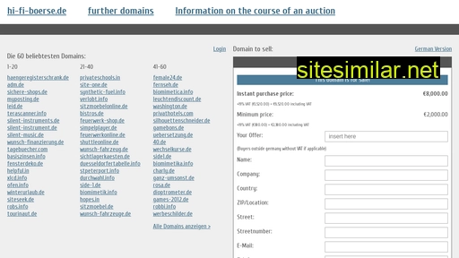 hi-fi-boerse.de.domain-auktionen.info alternative sites