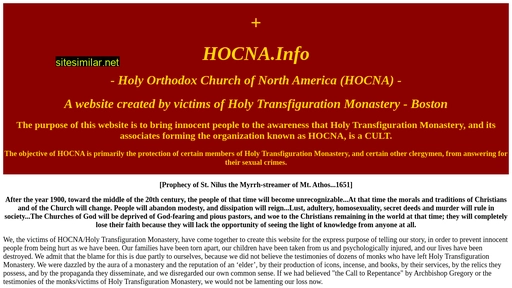 hocna.info alternative sites