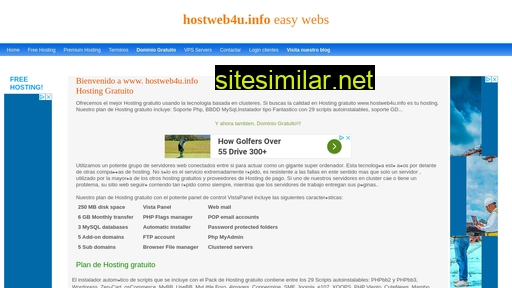Hostweb4u similar sites