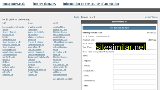 houstontexas.de.domain-auktionen.info alternative sites