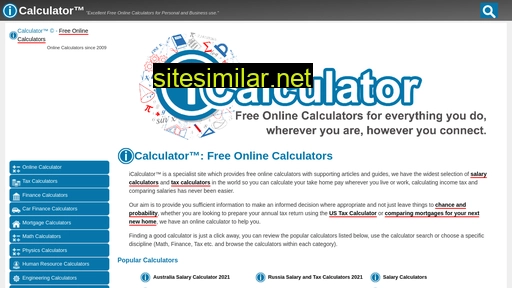 icalculator.info alternative sites