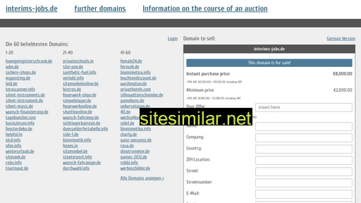 interims-jobs.de.domain-auktionen.info alternative sites