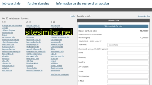job-tausch.de.domain-auktionen.info alternative sites