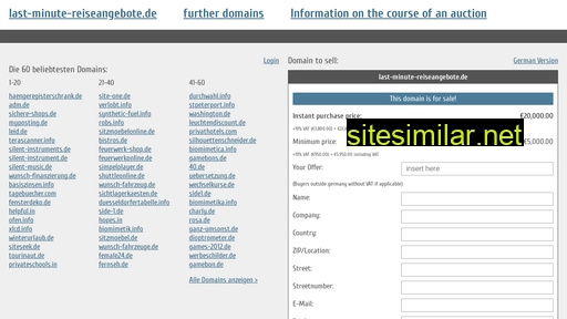 last-minute-reiseangebote.de.domain-auktionen.info alternative sites