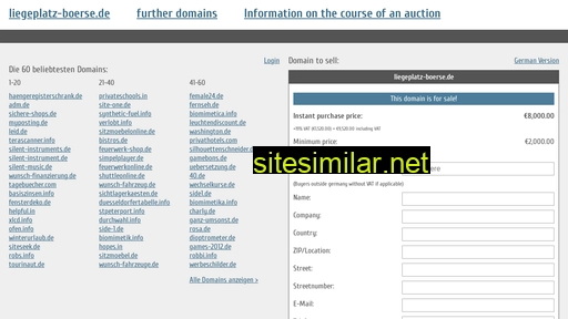 liegeplatz-boerse.de.domain-auktionen.info alternative sites