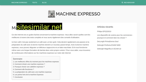 machine-expresso.info alternative sites