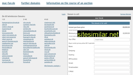 mac-fan.de.domain-auktionen.info alternative sites