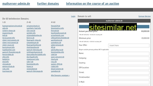 mailserver-admin.de.domain-auktionen.info alternative sites