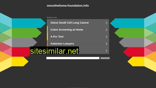 Mesothelioma-foundation similar sites
