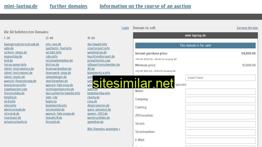 mini-laptop.de.domain-auktionen.info alternative sites