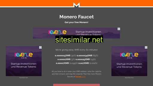 monerofaucet.info alternative sites