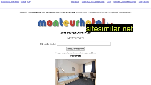monteurhotel.info alternative sites