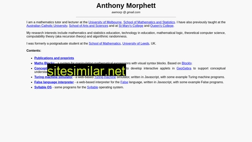 morphett.info alternative sites