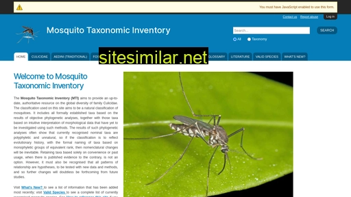 mosquito-taxonomic-inventory.info alternative sites