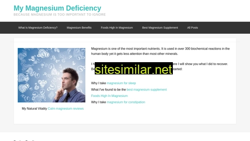 mymagnesiumdeficiency.info alternative sites