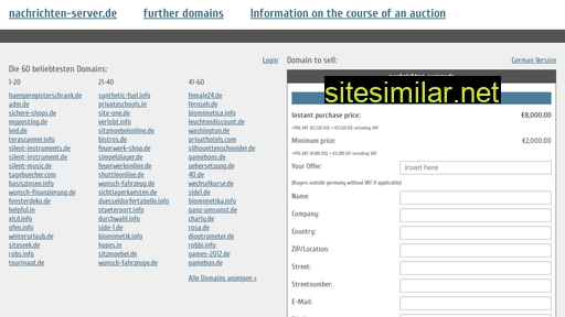 nachrichten-server.de.domain-auktionen.info alternative sites