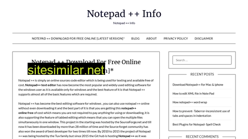 notepadplusplus.info alternative sites