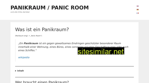 Panicroom similar sites